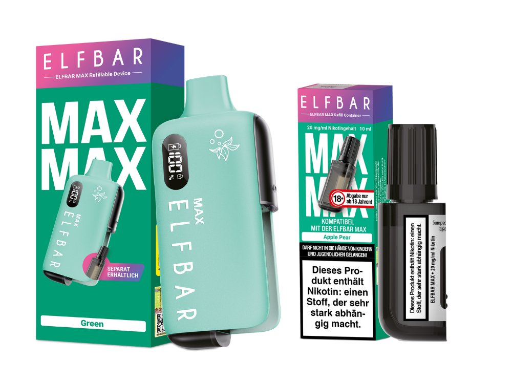 Elfbar Max Set inkl. Liquid Pod Green Apple Pear