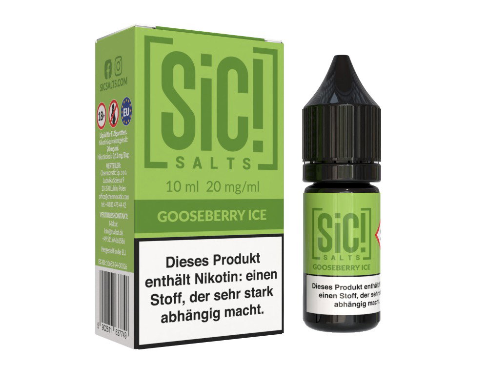 SiC! Salts - Nikotinsalz Liquid - Gooseberry Ice