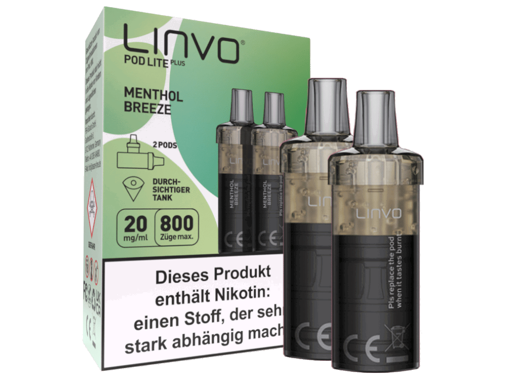 Linvo - Pod Lite Plus Cartridge 20 mg/ml (2 Stück pro Packung) - Prefilled