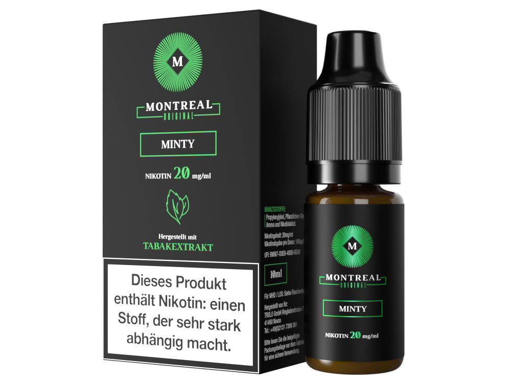 Montreal Original Nikotinsalz-Liquid Minty 20 mg/ml