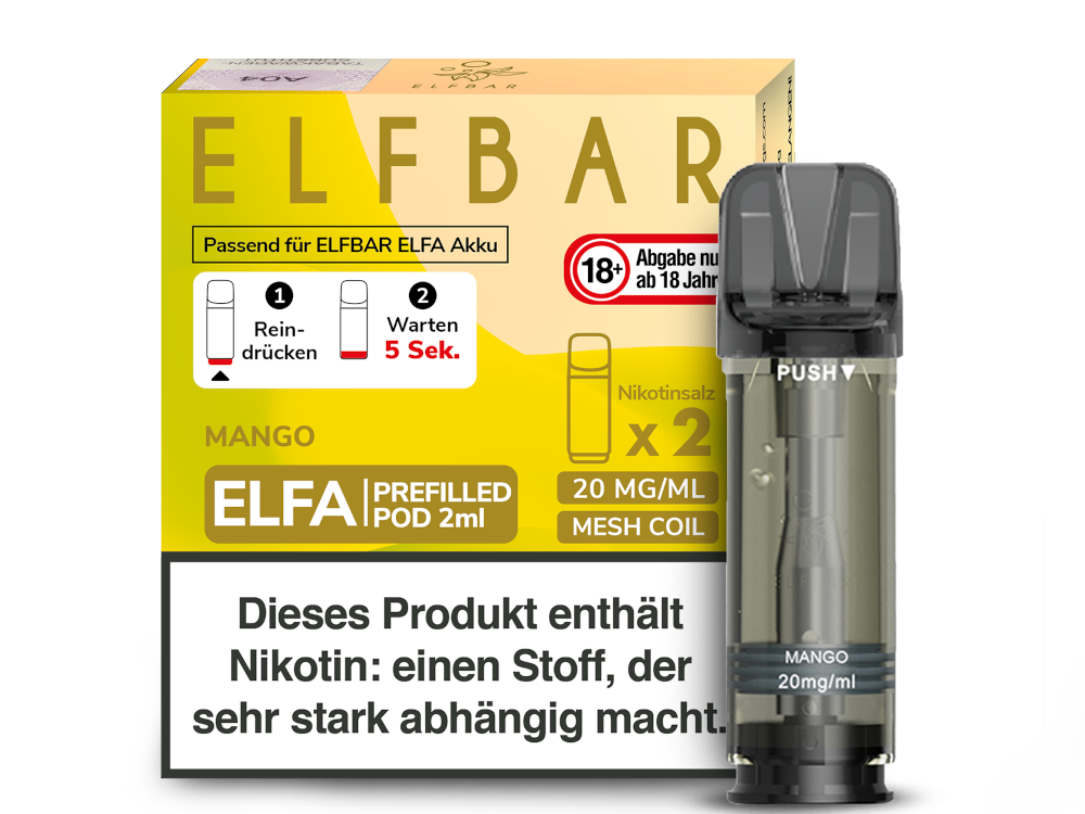Elfbar Elfa Pod 20 mg/ml Prefilled Mango