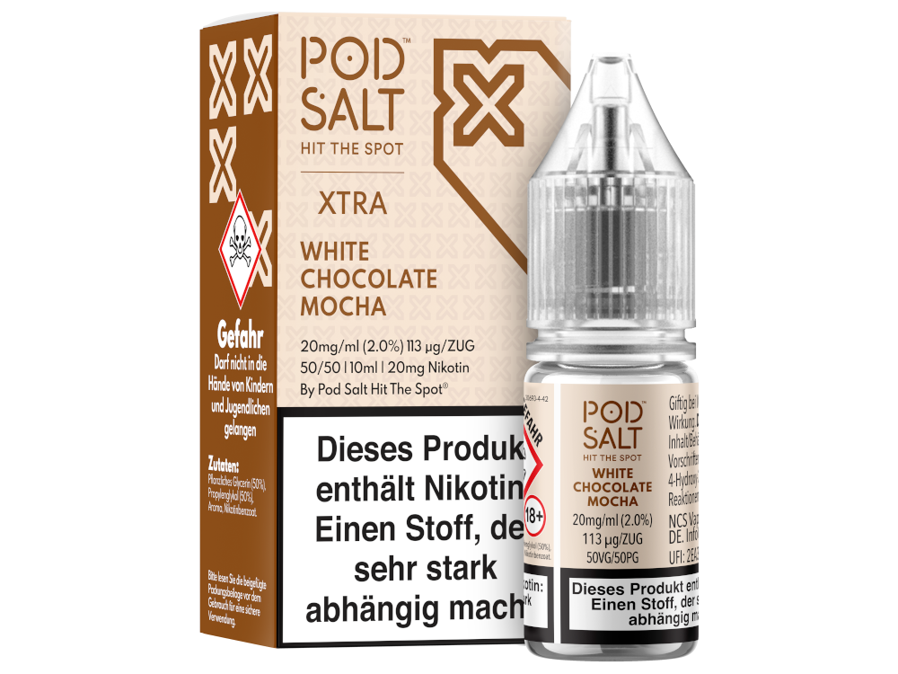 Pod Salt X - Nikotinsalz Liquid - White Chocolate Mocha