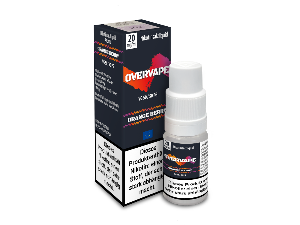 Overvape Nikotinsalz-Liquid Orange Berry 20 mg/ml