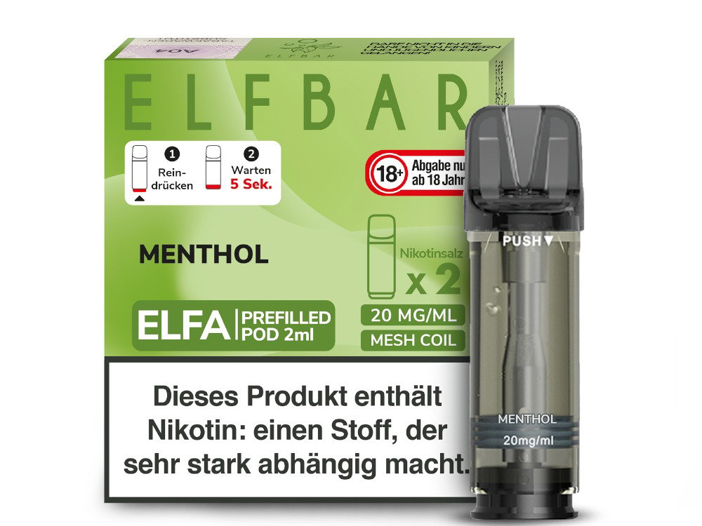 Elfbar Elfa Pod 20 mg/ml Prefilled Menthol