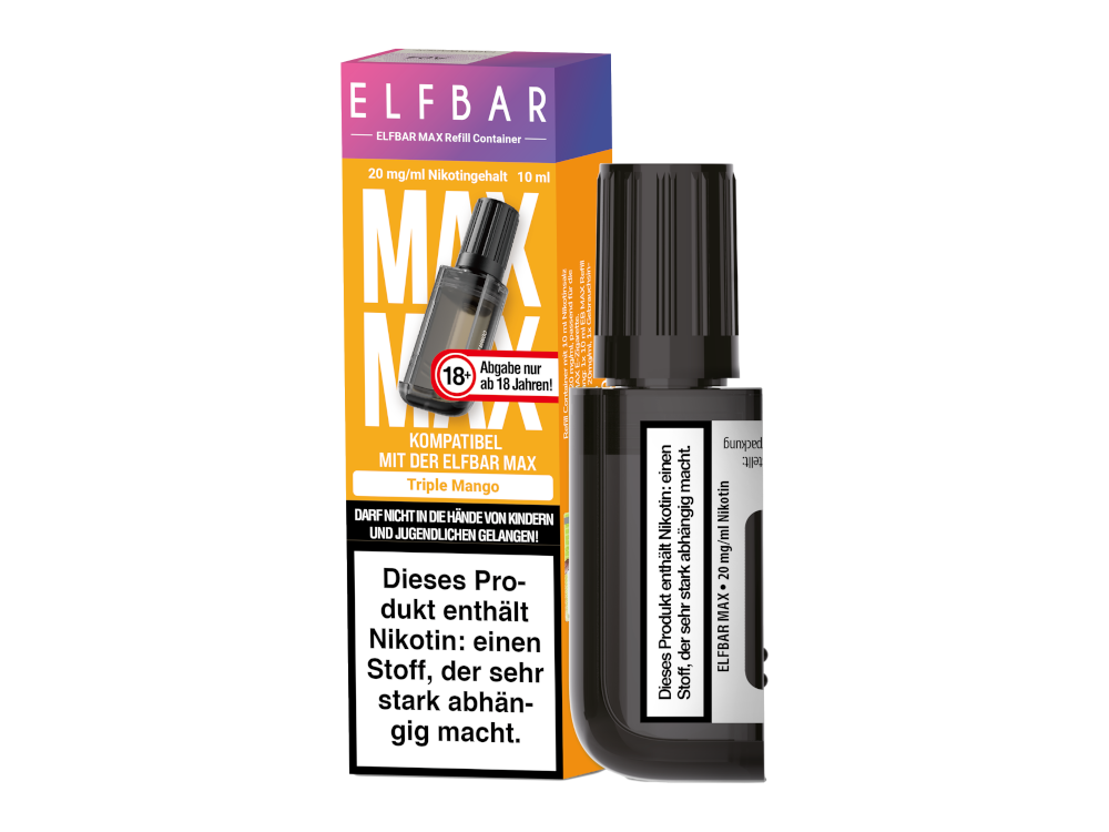 Elfbar Max Refill Container Prefilled Triple Mango 20 mg/ml