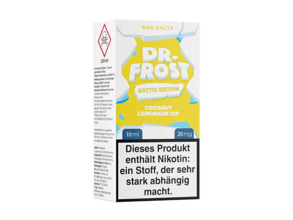 Dr. Frost Arctic Edition Nikotinsalz-Liquid Coconut Lemonade Ice 10 mg/ml
