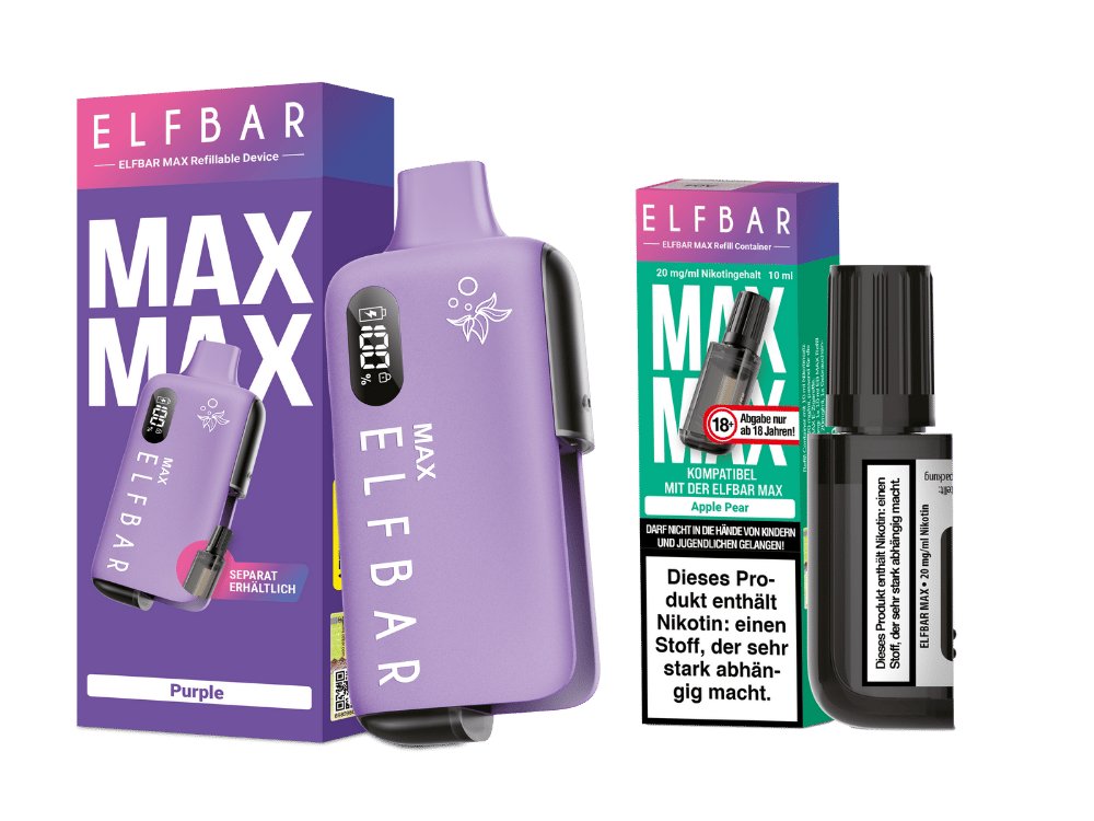 Elfbar Max Set inkl. Liquid Pod Purple Apple Pear