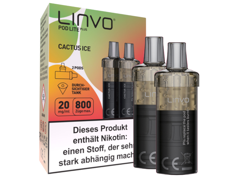 Linvo - Pod Lite Plus Cartridge 20 mg/ml (2 Stück pro Packung) - Prefilled