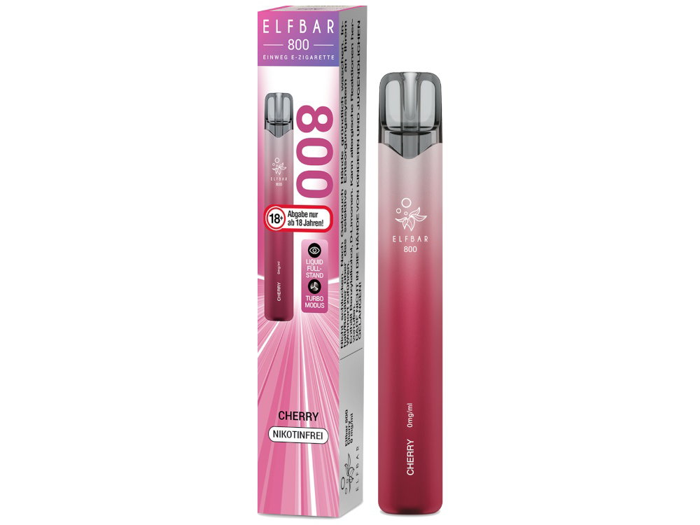 Elfbar 800 Einweg-E-Zigarette Prefilled Cherry 0 mg/ml