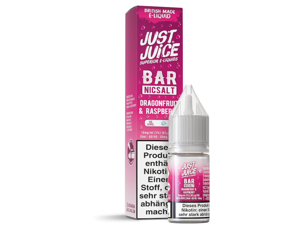 Just Juice Bar Nikotinsalz-Liquid Dragonfruit & Raspberry 10 mg/ml