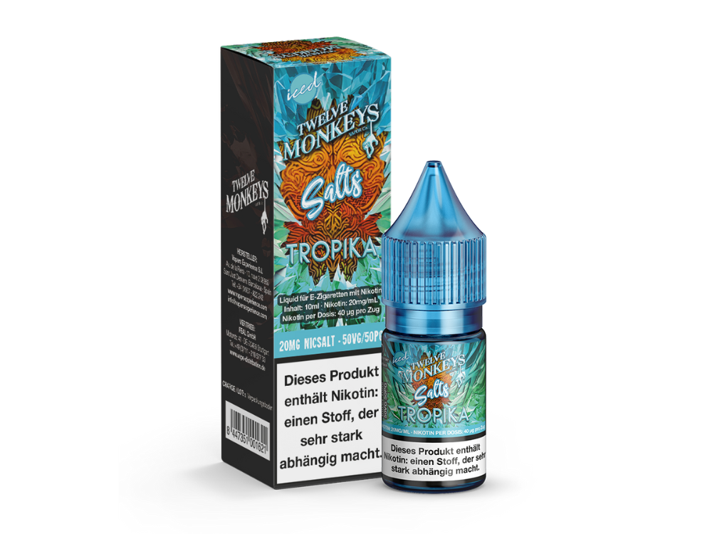 Twelve Monkeys Iced Nikotinsalz-Liquid Tropika 20 mg/ml
