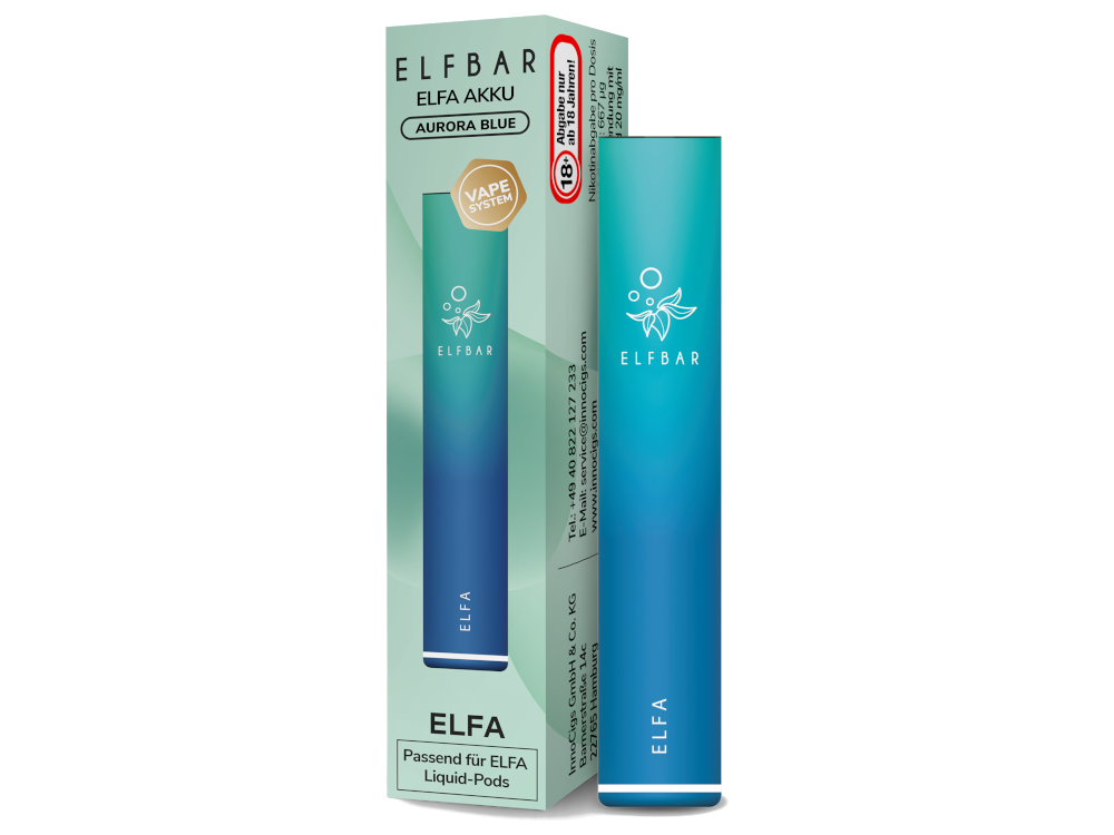Elfbar Elfa Akku 500 mAh Aurora Blue