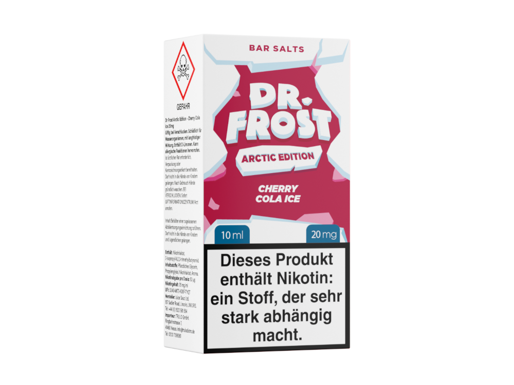 Dr. Frost Arctic Edition Nikotinsalz-Liquid Cherry Cola Ice 20 mg/ml