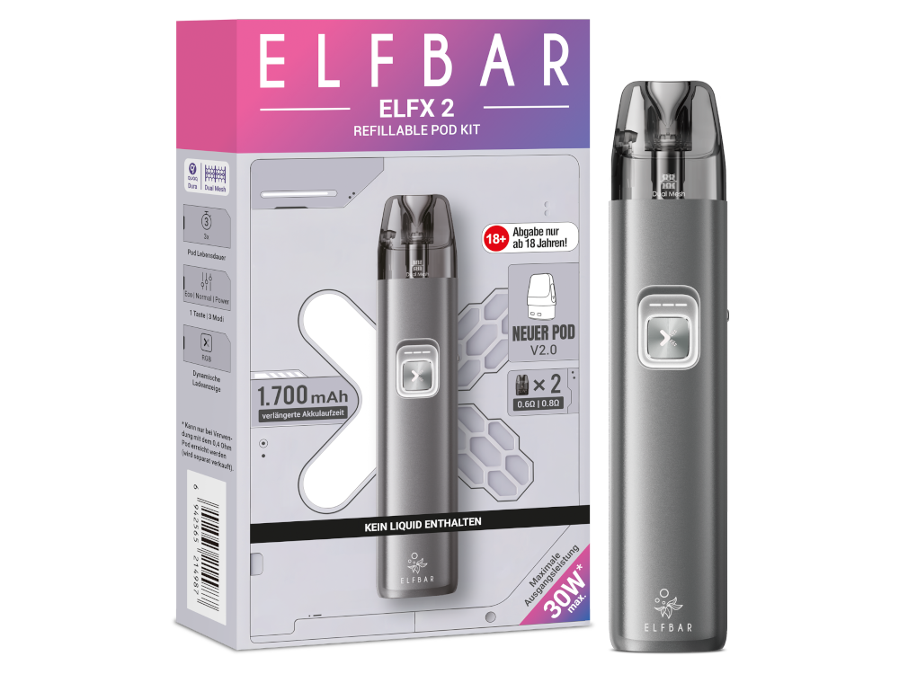 Elfbar - Elfx 2 E-Zigaretten Set