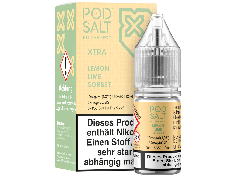 Pod Salt X Nikotinsalz-Liquid Lemon Lime Sorbet
