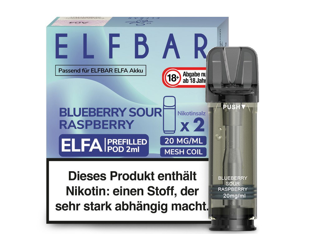 Elfbar Elfa Pod 20 mg/ml Prefilled Blueberry Sour Raspberry