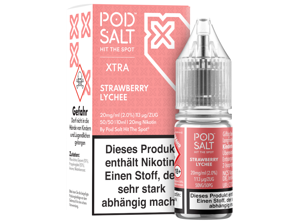 Pod Salt X - Nikotinsalz Liquid - Strawberry Lychee