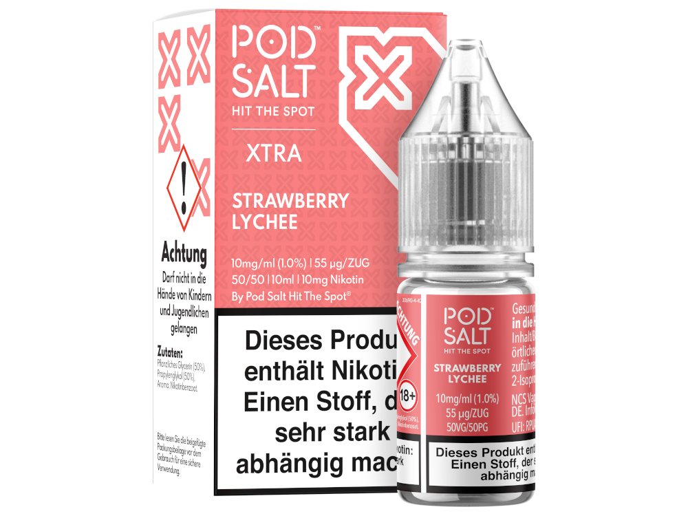 Pod Salt X - Nikotinsalz Liquid - Strawberry Lychee