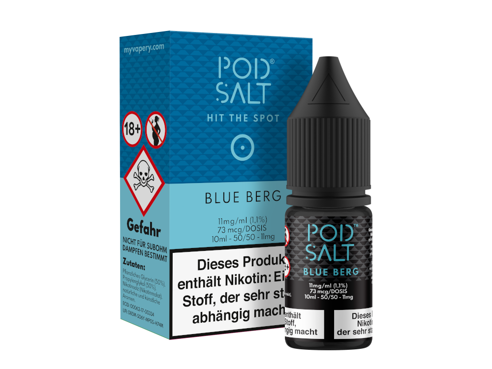 Pod Salt Blue Berg Nikotinsalz-Liquid