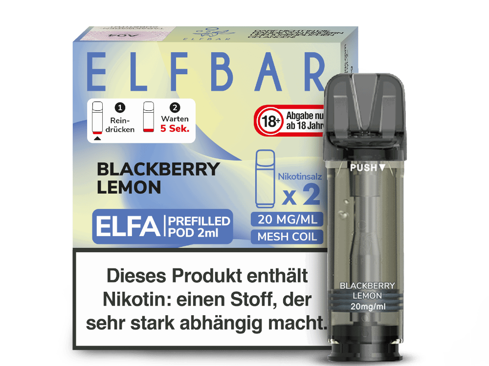 Elfbar Elfa Pod 20 mg/ml Prefilled Blackberry Lemon