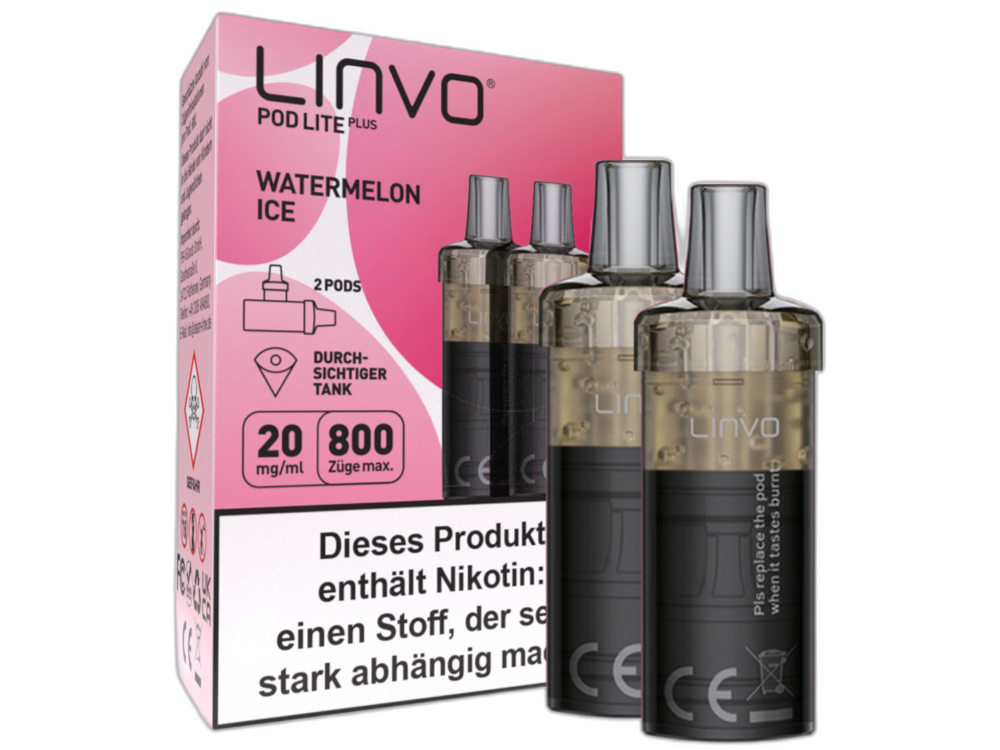 Linvo - Pod Lite Plus Cartridge 20 mg/ml (2 Stück pro Packung) - Prefilled