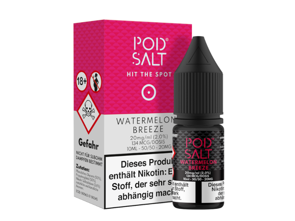 Pod Salt Watermelon Breeze Nikotinsalz-Liquid 20 mg/ml