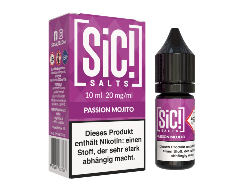 SiC! Salts Nikotinsalz-Liquid Passion Mojito 20 mg/ml