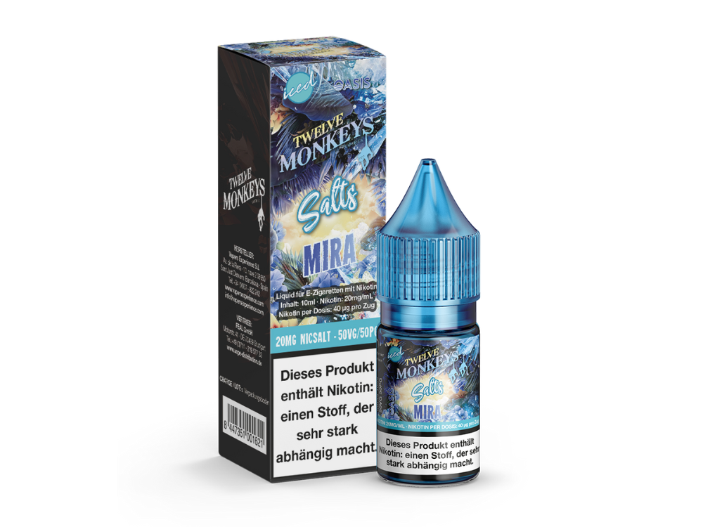 Twelve Monkeys Iced Nikotinsalz-Liquid Mira 20 mg/ml