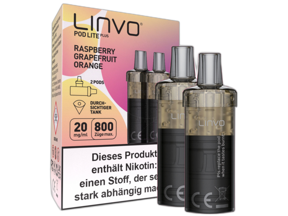 Linvo - Pod Lite Plus Cartridge 20 mg/ml (2 Stück pro Packung) - Prefilled