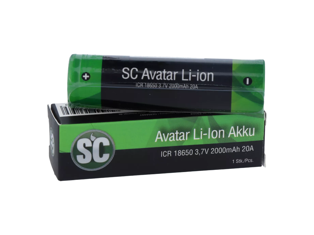 SC 18650er Akku 2000 mAh 3,7 V