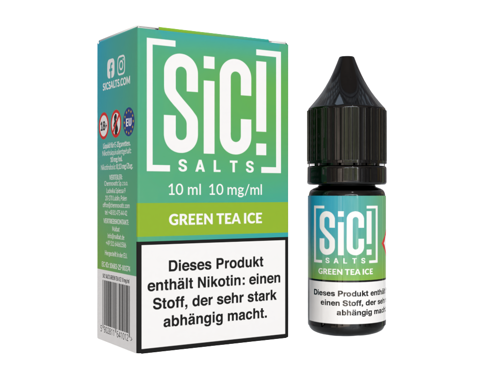 SiC! Salts - Nikotinsalz Liquid - Green Tea Ice