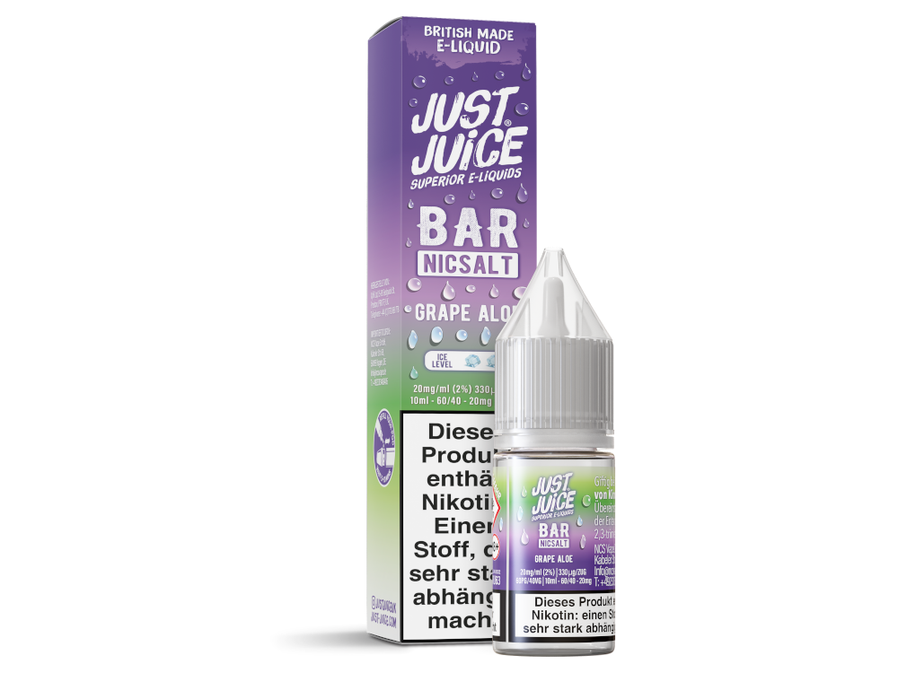 Just Juice Bar Nikotinsalz-Liquid Grape Aloe