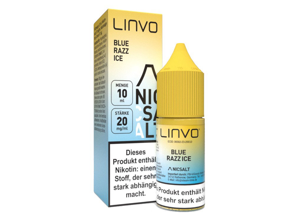 Linvo Nikotinsalz-Liquid Blue Razz Ice 20 mg/ml