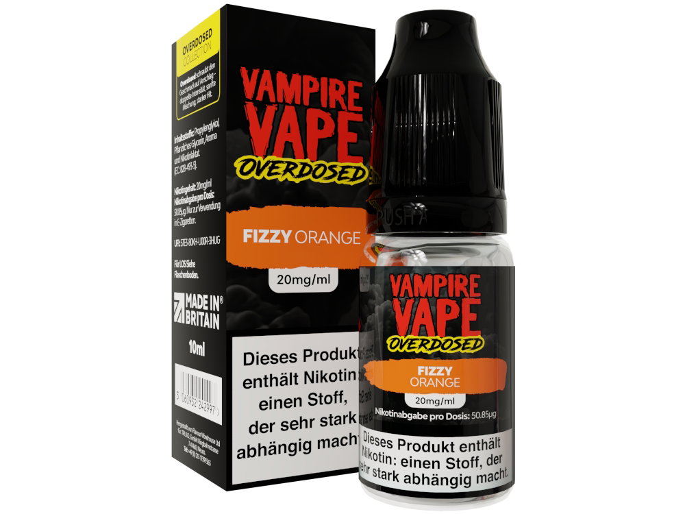 Vampire Vape Overdosed Nikotinsalz-Liquid Fizzy Orange 20 mg/ml