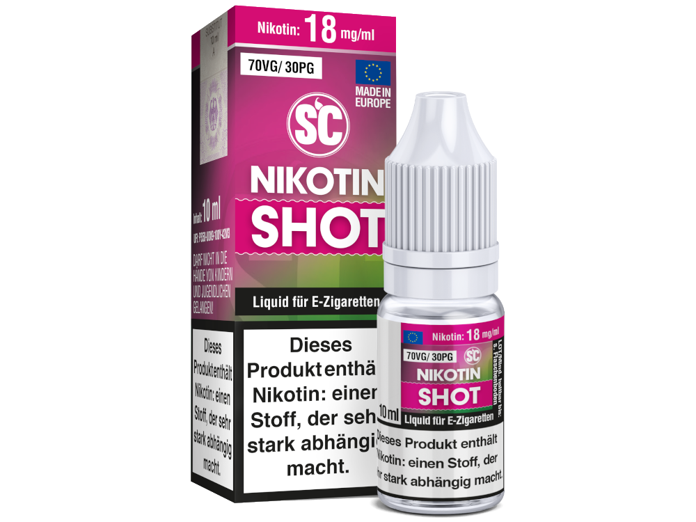 SC 10 ml Nikotin Shot 70VG / 30PG 18 mg/ml