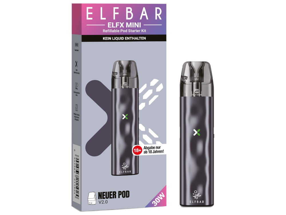 Elfbar Elfx Mini E-Zigaretten-Set Grey