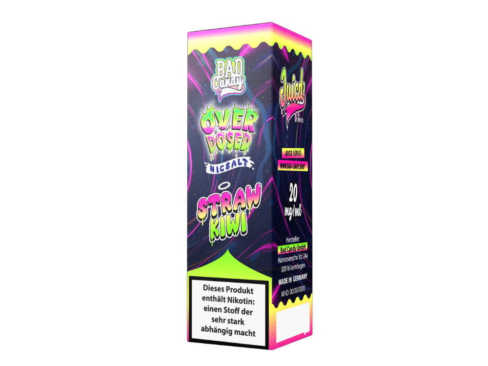 Bad Candy Liquids Juicd Nikotinsalz-Liquid Straw Kiwi 20 mg/ml