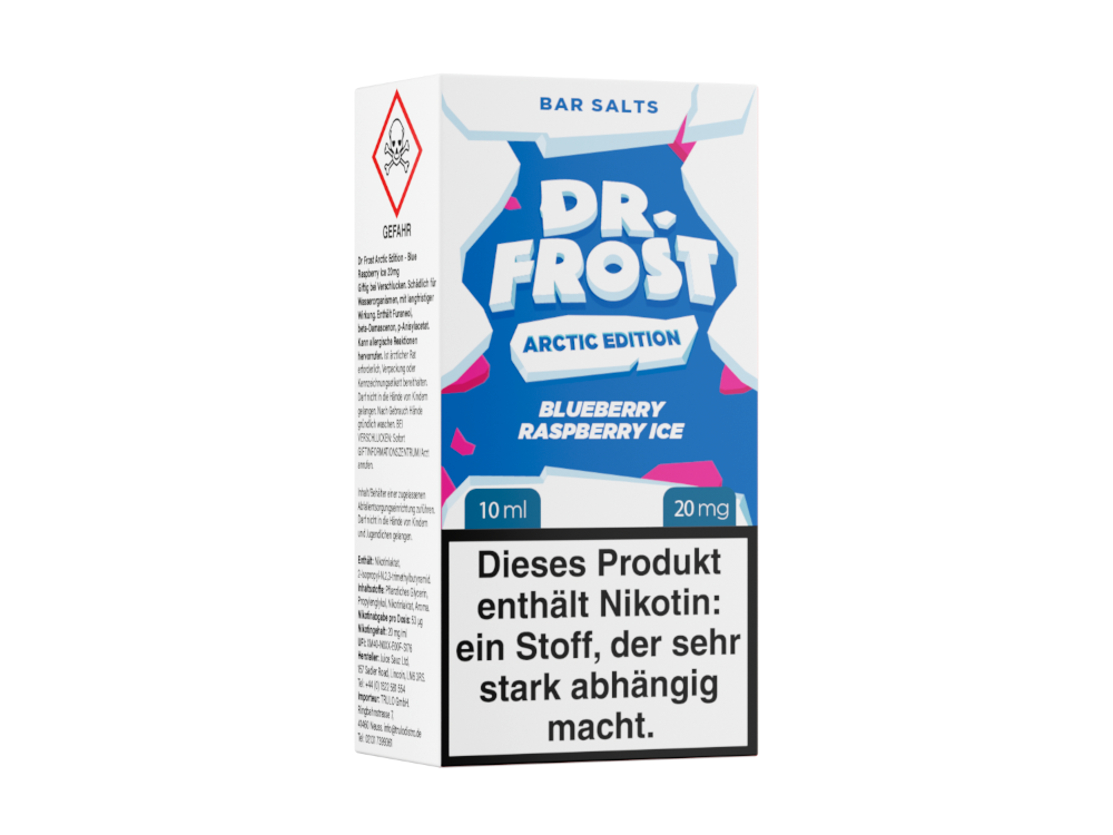 Dr. Frost Arctic Edition Nikotinsalz-Liquid Blueberry Raspberry Ice 20 mg/ml
