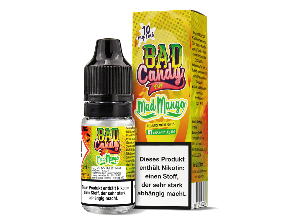 Bad Candy Liquids Mad Mango Nikotinsalz-Liquid