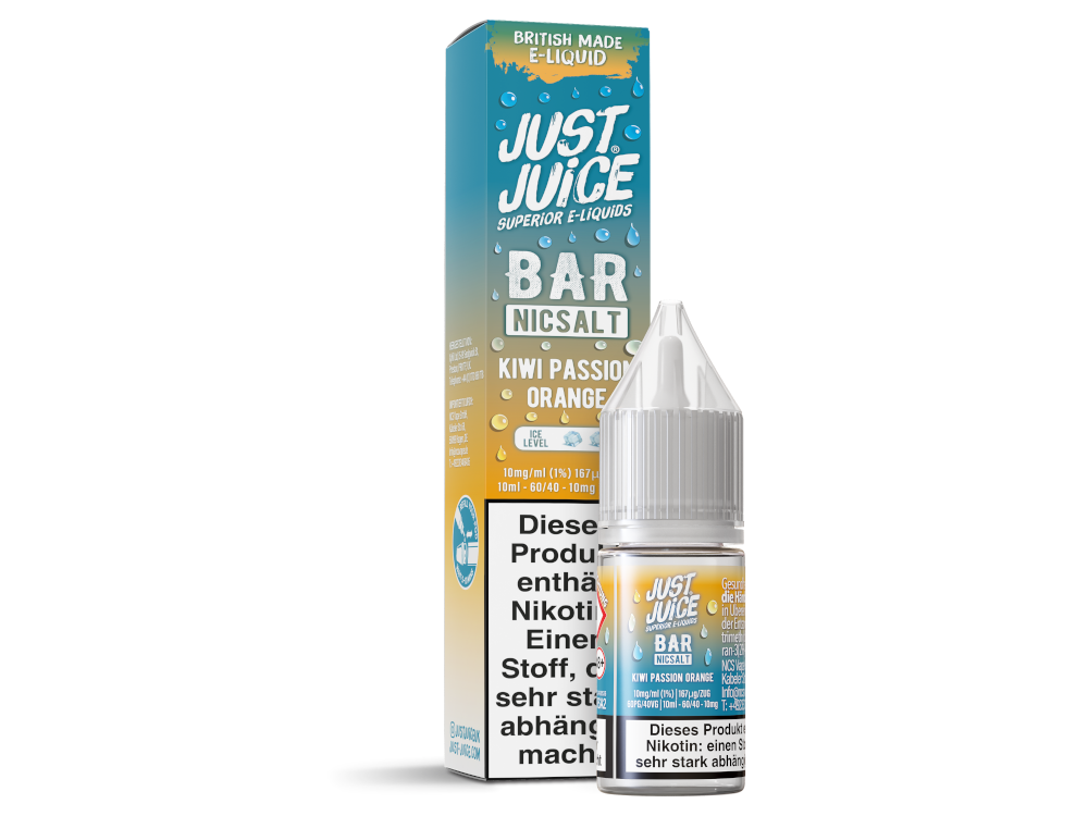 Just Juice Bar Nikotinsalz-Liquid Kiwi Passion Orange 10 mg/ml