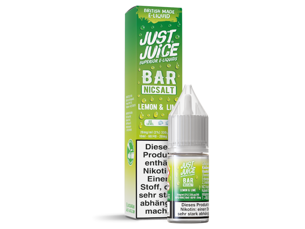 Just Juice Bar Nikotinsalz-Liquid Lemon & Lime