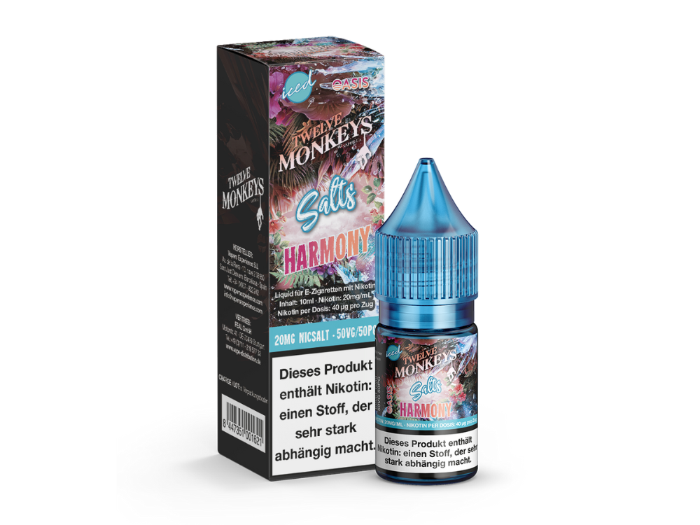 Twelve Monkeys Iced Nikotinsalz-Liquid Harmony 20 mg/ml