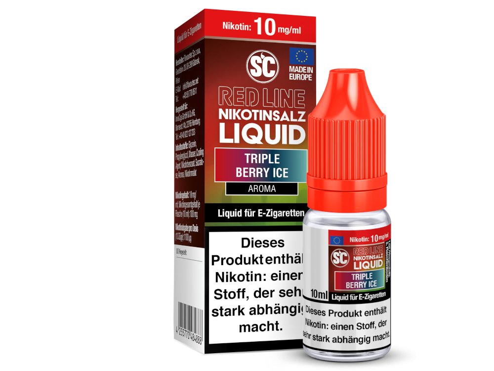 SC Red Line Triple Berry Ice Nikotinsalz-Liquid 10 mg/ml