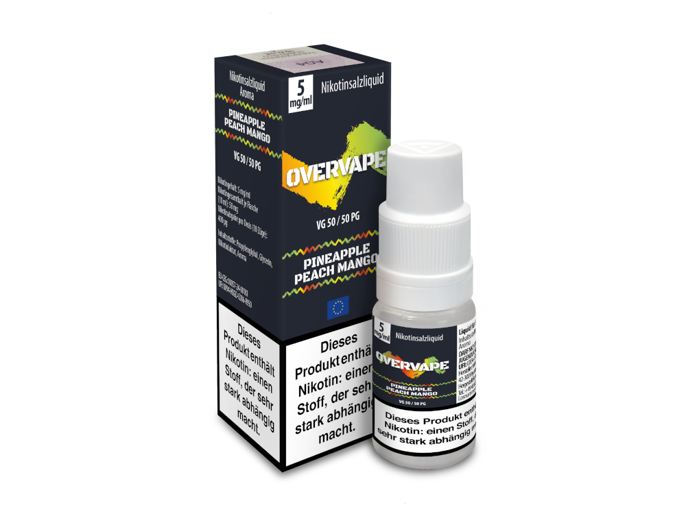 Overvape - Nikotinsalz Liquid - Pineapple Peach Mango