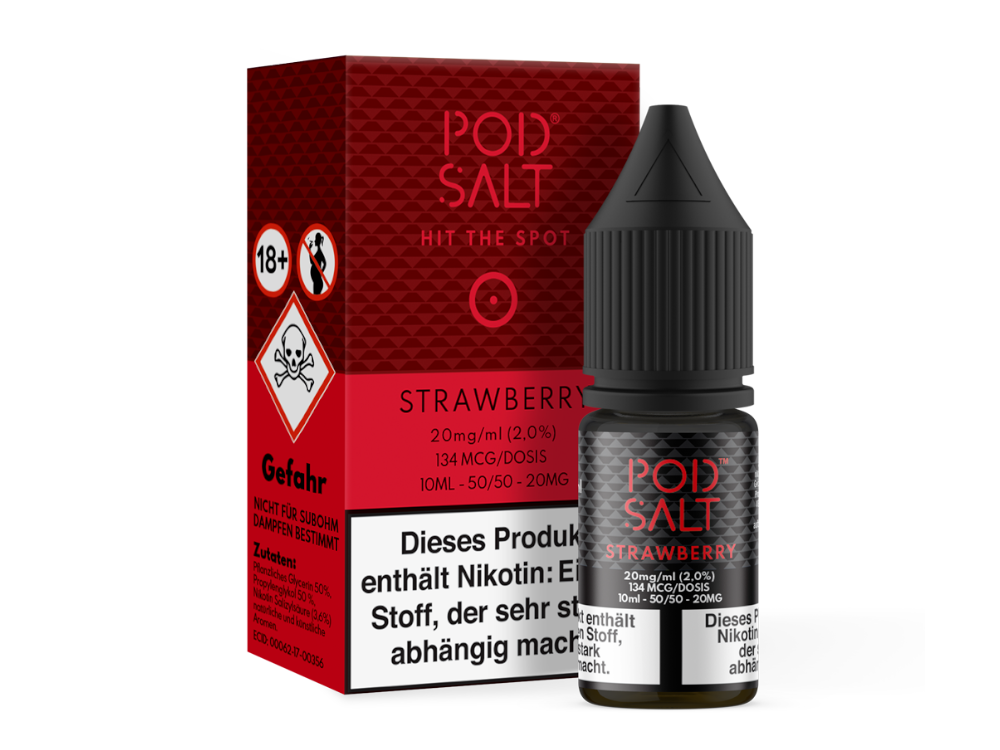 Pod Salt Strawberry Nikotinsalz-Liquid 20 mg/ml