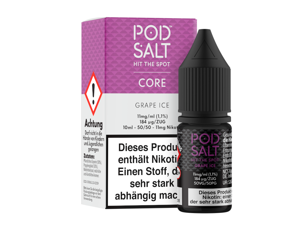 Pod Salt Core Nikotinsalz-Liquid Grape Ice