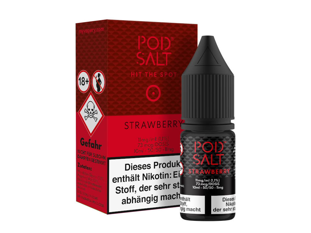 Pod Salt Strawberry Nikotinsalz-Liquid