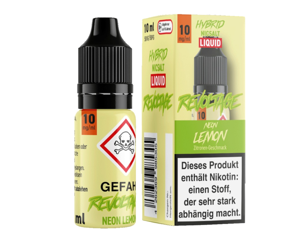 Revoltage Tobacco Gold Hybrid-Nikotinsalz-Liquid Neon Lemon