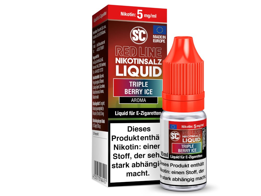 SC Red Line Triple Berry Ice Nikotinsalz-Liquid 5 mg/ml