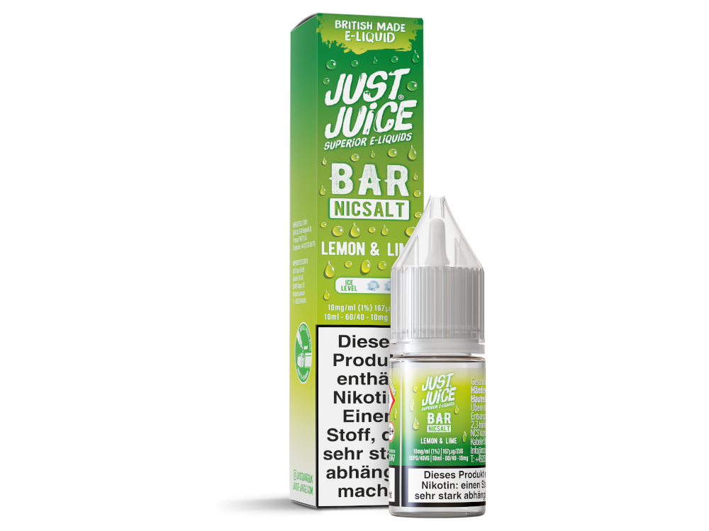 Just Juice Bar Nikotinsalz-Liquid Lemon & Lime 10 mg/ml